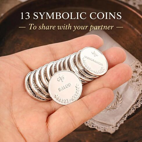 HAND-PRO Arras para boda Catolica y Cristiana - Arras de boda Matrimonio Arras for wedding ceremony - Wedding coins +1 Anniversary Opening Card in Saudi Arabia