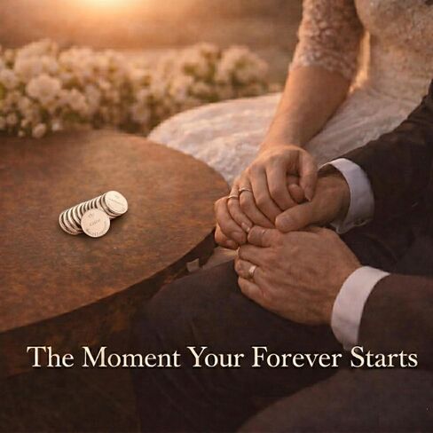 HAND-PRO Arras para boda Catolica y Cristiana - Arras de boda Matrimonio Arras for wedding ceremony - Wedding coins +1 Anniversary Opening Card in Saudi Arabia