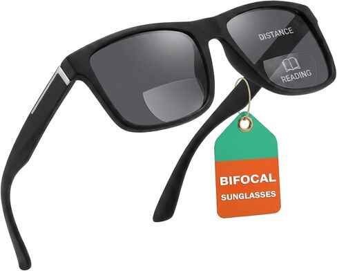 Bifocal Reading Sunglasses Men Polarized Clear Top Sun Readers With UV400 Protection Multifcus Driving Eyeyglasses in Saudi Arabia