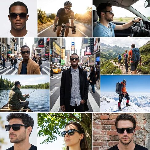 Bifocal Reading Sunglasses Men Polarized Clear Top Sun Readers With UV400 Protection Multifcus Driving Eyeyglasses in Saudi Arabia