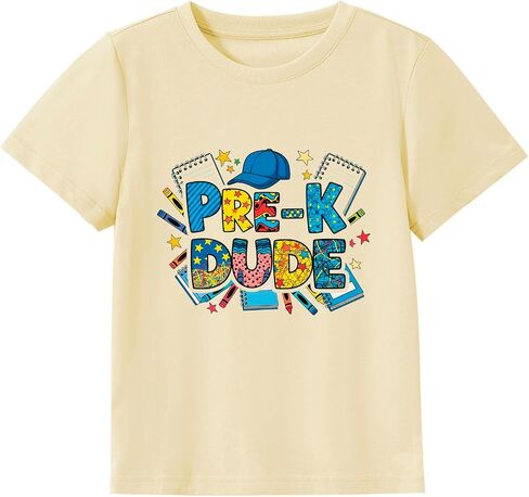 Toddler First Day of Pre-K Shirt Boys Girls Back to School T-Shirt Preschool Tee Short Sleeve 2-5T Kids Outfit in Saudi Arabia