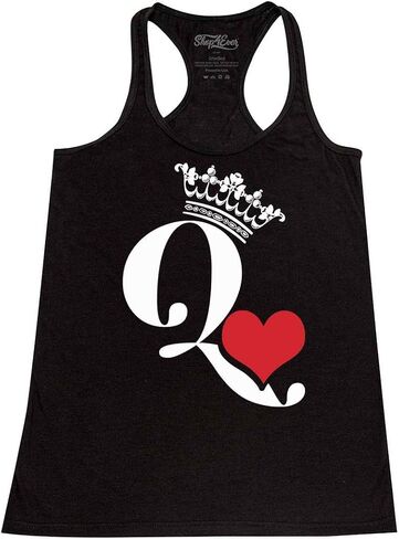 Queen of Hearts Women's Racerback Tank Top Slim Fit in Kuwait