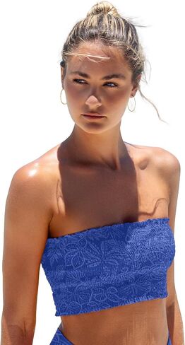 Swim Systems Kali Tube Top Women's Swimsuit Smocked Bikini Top in Saudi Arabia