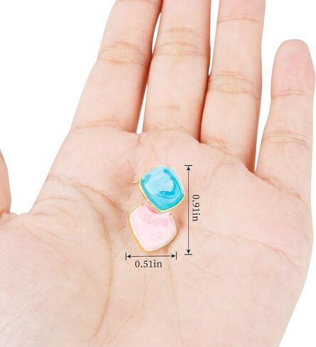 Blue Pink Earrings，Pregnant Women Dress T-Shirt Decorations，Gender Reveal Idea， Baby Shower Party， Mom Wife Gift – by ZouYee in Saudi Arabia