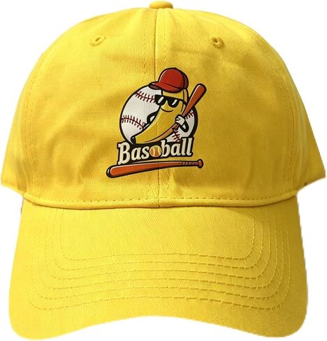 Baseball Cap for Men & Women Embroidered Sport Hat Vintage Adjustable Yellow Baseball Hats in Saudi Arabia