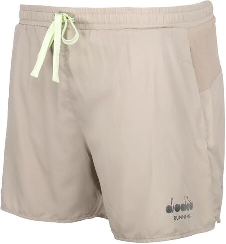 Diadora Mens Mill City 5 Inch Athletic Shorts Running Casual Bottoms - Beige in Kuwait