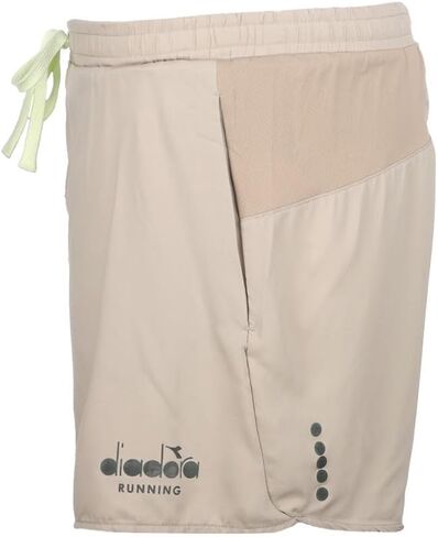 Diadora Mens Mill City 5 Inch Athletic Shorts Running Casual Bottoms - Beige in Kuwait