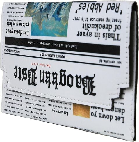 LoveWLC Newspaper Evening bag Clutch Crossbody Bag,Novelty PU Envelope Purse Adjustable Shoulder Bag for Women in Saudi Arabia