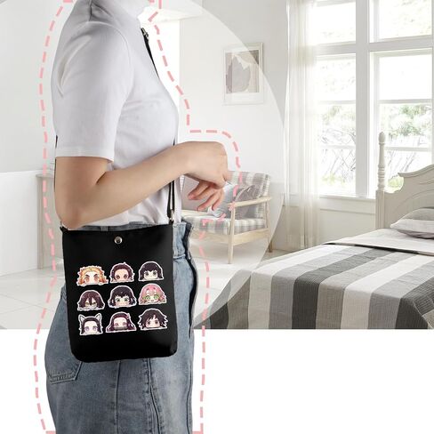 Demon Anime Themed Gift Demon Anime Inspired Crossbody Bag Animes Merch in Kuwait