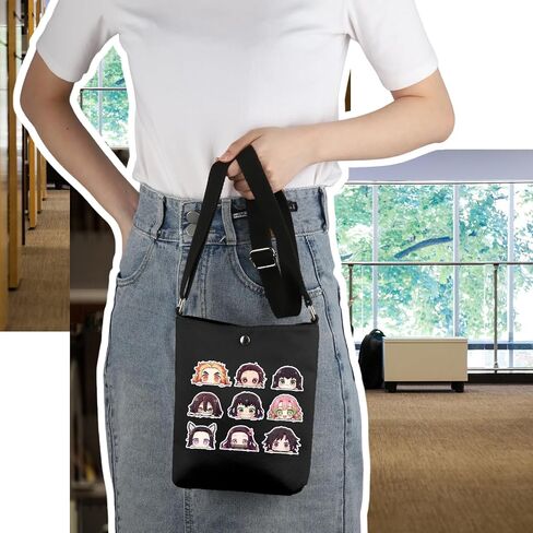 Demon Anime Themed Gift Demon Anime Inspired Crossbody Bag Animes Merch in Kuwait