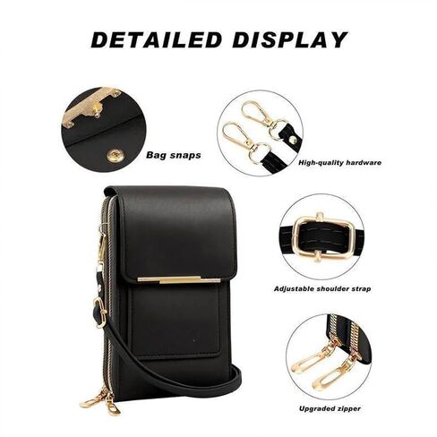 Crossbody Phone Wallet Purse for Women, Touch Screen Cell Phone Bag in Saudi Arabia
