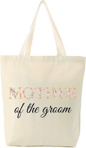 Canvas Tote Bag for Wedding Day Engagement Bride Bridesmaid Officiant Mother of The Bride Mother of The Groom in Saudi Arabia