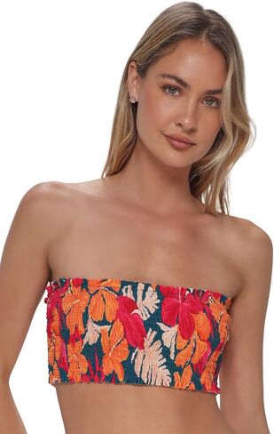 Swim Systems Kali Tube Top Women's Swimsuit Smocked Bikini Top in Saudi Arabia
