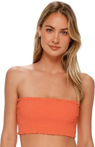 Swim Systems Kali Tube Top Women's Swimsuit Smocked Bikini Top in Saudi Arabia