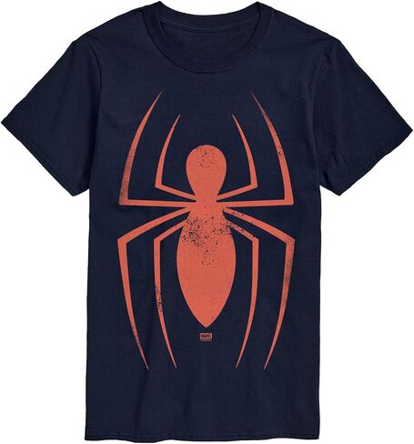 Marvel - Spider-Man Faded Logo - Men's Short Sleeve Graphic T-Shirt in Kuwait