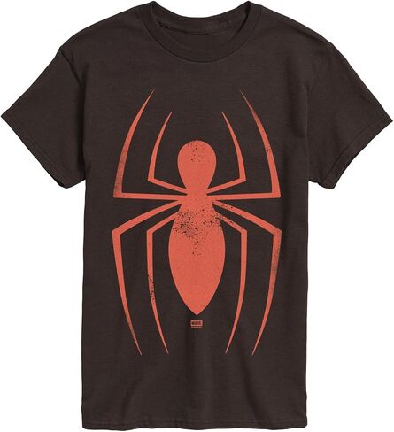 Marvel - Spider-Man Faded Logo - Men's Short Sleeve Graphic T-Shirt in Kuwait