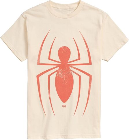 Marvel - Spider-Man Faded Logo - Men's Short Sleeve Graphic T-Shirt in Kuwait