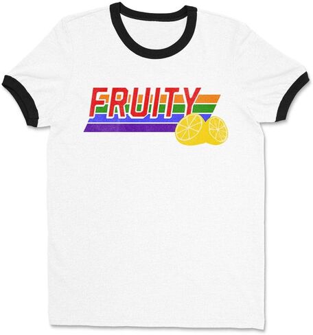 TeesAndTankYou Fruity Ringer Tee Shirt Unisex in Kuwait