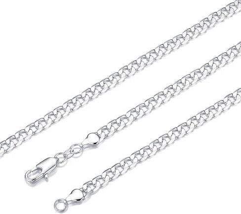 925 Sterling Silver Cuban Link Chain Bracelet for Men Exquisite and Durable 6 mm Wide, 7 to 8.5 IN, Jewelry Gifts for Men Father Brother in Saudi Arabia