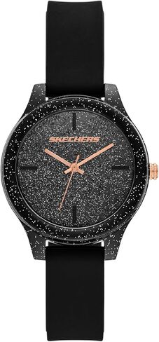 Skechers Women's Carmelina Analog Black Silicone Watch (Model: SR6334) in Kuwait