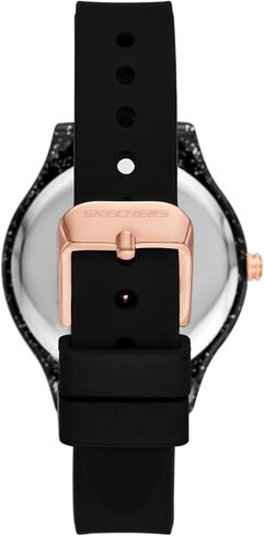 Skechers Women's Carmelina Analog Black Silicone Watch (Model: SR6334) in Kuwait