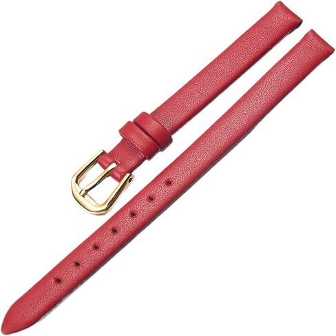 Leather Watch Band 6mm 8mm 10mm Women's Small Size Universal Watch Strap Stainless Steel Buckle in Saudi Arabia