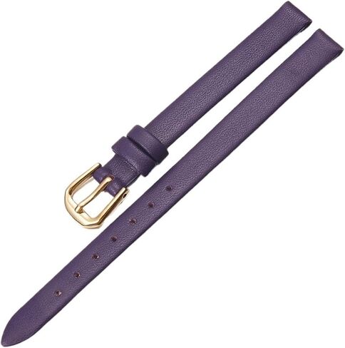Leather Watch Band 6mm 8mm 10mm Women's Small Size Universal Watch Strap Stainless Steel Buckle in Saudi Arabia