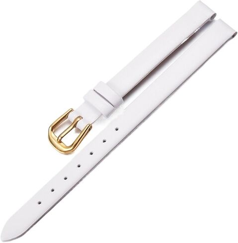 Leather Watch Band 6mm 8mm 10mm Women's Small Size Universal Watch Strap Stainless Steel Buckle in Saudi Arabia