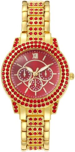 7 Pcs Women Simple Crystal Roman Numerals Scale Dial Analog Quartz Wrist Watches Wholesale Watches in Kuwait
