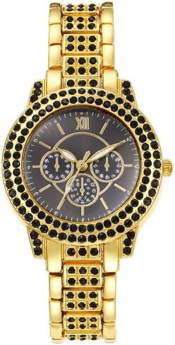 7 Pcs Women Simple Crystal Roman Numerals Scale Dial Analog Quartz Wrist Watches Wholesale Watches in Kuwait