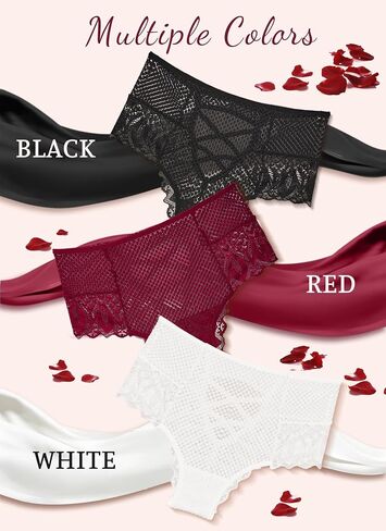 Women's Lace Seamless Underwear No Show Panties High Waisted Ladies Briefs Soft Stretch Invisible Briefs 6 Pack in Saudi Arabia