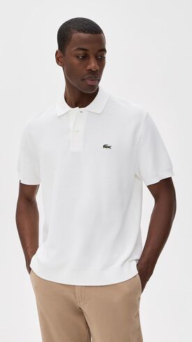 Lacoste Men's Textured Knit Polo in Kuwait