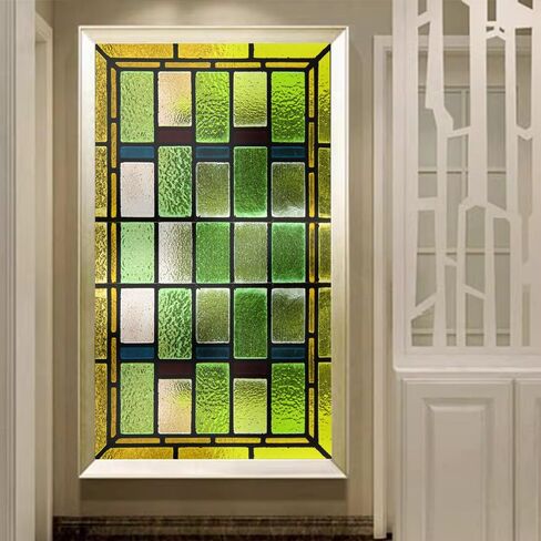 Two Sheets (23.62x51.18 in) American-Style Frosted Film for Glass Windows, Exquisite Pattern Privacy Window Sticker, Sunshade Decorative Removable electrostatic Sticker (Crow, 23.62x51.18Inches) in Kuwait
