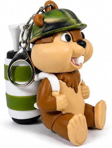 Gopher Caddy Golf Tee Holder, Includes 8 Wood Golf Tees, Fun Golf Accessories for Men and Women, Stylish Golf Bag Accessory and Golf Gift in Kuwait
