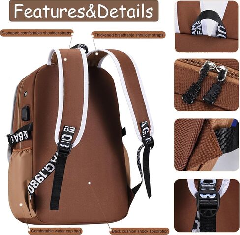 Capybara Backpack Large Capacity Waterproof Capybara Bag Cute Cartoon Flap Laptop Backpack Casual Daypack Meets All Your Daily Needs in Saudi Arabia