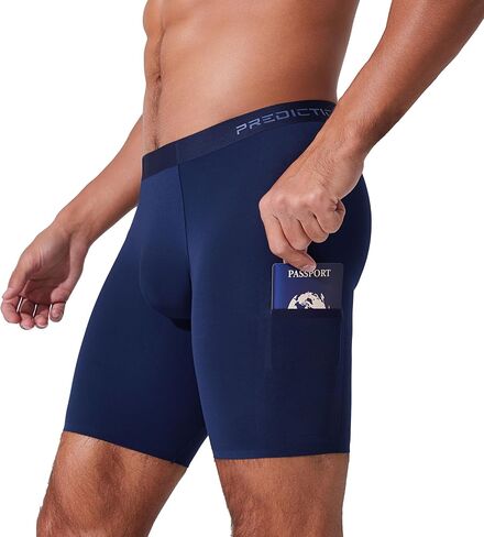 PREDICTION Men's Boxer Brief - Hidden Patented Utility Pocket(s) for Travel, Gym & Adventure | Seamless 4-Way Stretch Modal in Saudi Arabia
