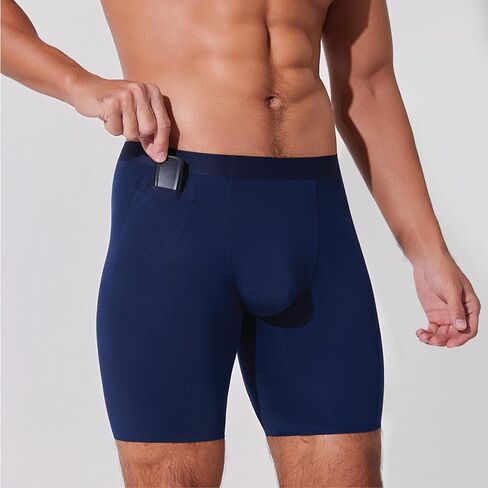 PREDICTION Men's Boxer Brief - Hidden Patented Utility Pocket(s) for Travel, Gym & Adventure | Seamless 4-Way Stretch Modal in Saudi Arabia