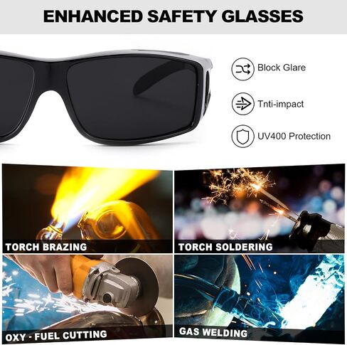 IGnaef Dark Cat.4 Fit Over Sunglasses for Men Women, Polarized Wrap Around Shade to Wear Over Glasses UV Protection in Kuwait