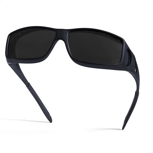 IGnaef Dark Cat.4 Fit Over Sunglasses for Men Women, Polarized Wrap Around Shade to Wear Over Glasses UV Protection in Kuwait