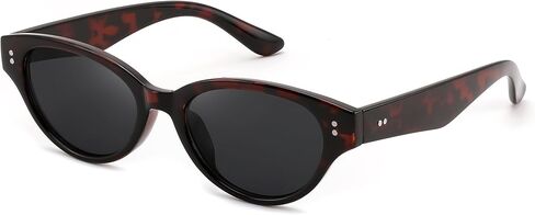 FEISEDY Retro Oval Cat Eye Sunglasses for Women, 90s Small Chic Lightweight Shades Trendy Sunnies, UV400 Protection B0419 in Kuwait