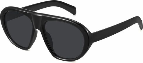 Trendy Oversized Aviator Sunglasses for Women Men 2026 Retro Chic 70s Big Pilot Sun Glasses Driving Outfit F2519 in Kuwait