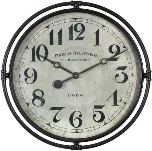 Uttermost Nakul - 29.5 inch Industrial Wall Clock - 29.5 inches Wide by 2.5 inches deep in Kuwait