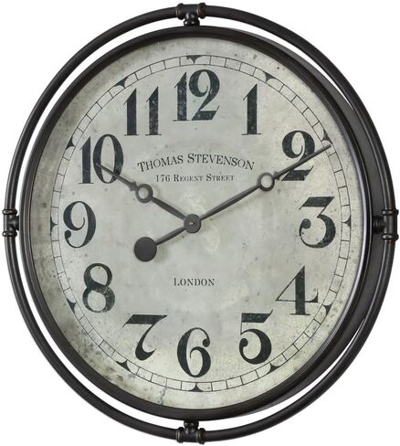 Uttermost Nakul - 29.5 inch Industrial Wall Clock - 29.5 inches Wide by 2.5 inches deep in Kuwait