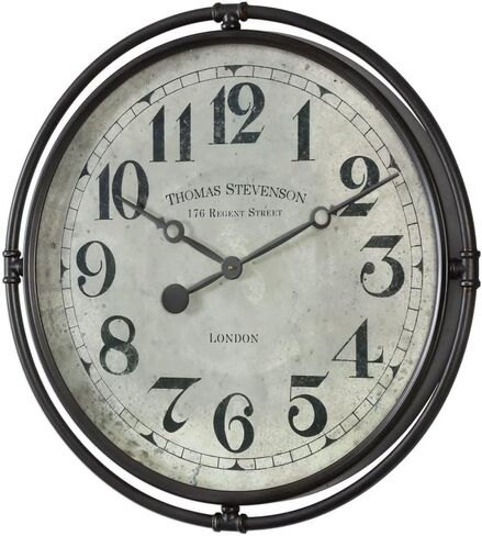 Uttermost Nakul - 29.5 inch Industrial Wall Clock - 29.5 inches Wide by 2.5 inches deep in Kuwait
