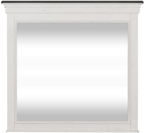 Liberty Furniture Industries Allyson Park Crown Mirror, W45 x D3 x H42, White in Saudi Arabia
