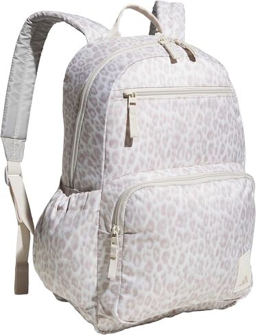 adidas Lineage Backpack for Laptop, School and Travel, 22L, Leopard Print Alumina/Alumina Beige, OSFA in Saudi Arabia