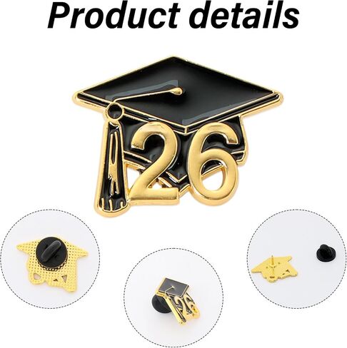 24 Cap Pins Class Of 2026 Commemorative Pieces Ideal Souvenirs For Graduation Events And Celebrations in Saudi Arabia