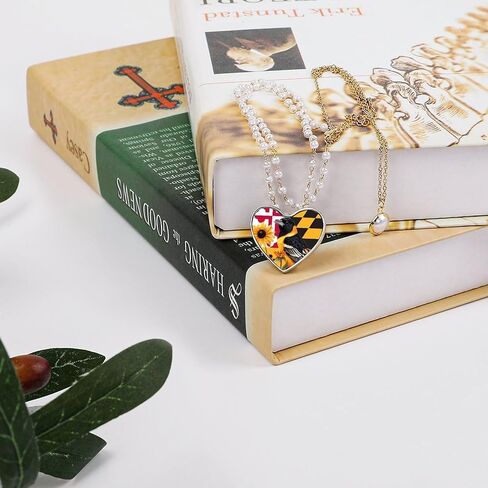 Maryland State Flag Baltimore Oriole Bird Susan Flower Lapel Pin for Men Women Heart Metal Badge Brooch Funny Pins Jewelry in Kuwait