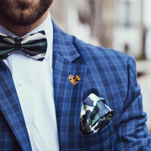 Maryland State Flag Baltimore Oriole Bird Susan Flower Lapel Pin for Men Women Heart Metal Badge Brooch Funny Pins Jewelry in Kuwait
