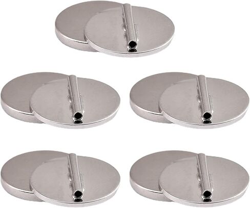 5 Pieces Strong Magnetic Brooch Converter Pin Keepers Harm-Free Clothing Magnet Buckle Tie Free Clothing Brooch Adapter in Kuwait